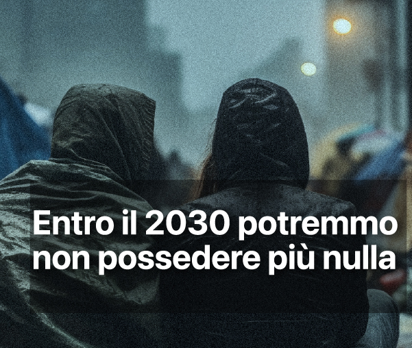 Entro il 2030 potremmo non possedere più nulla